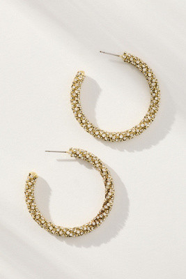 Large Glam Hoop Earrings | Anthropologie (US)