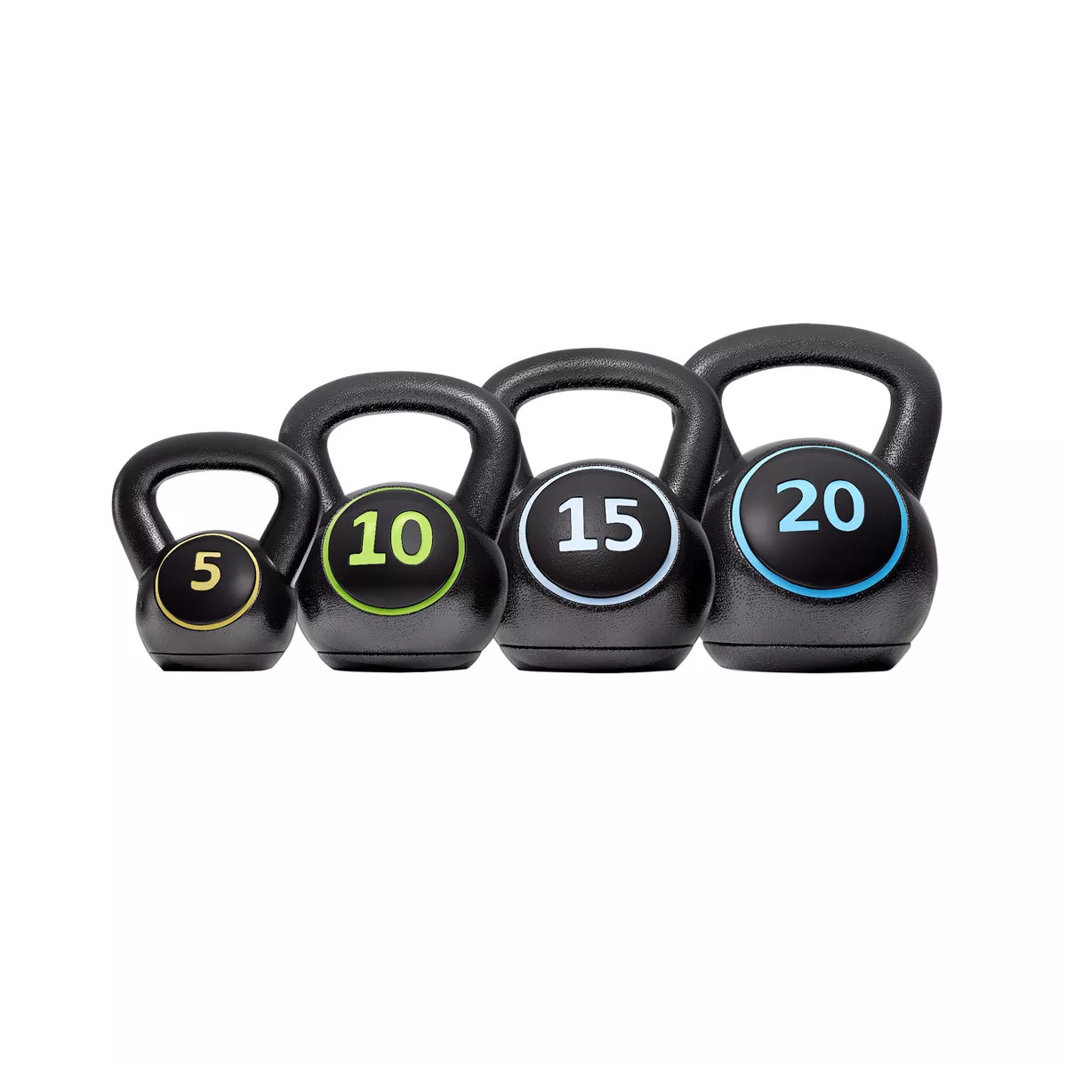 Yaheetech 50lbs Kettlebell Set for Home Gym Fitness Black | Target