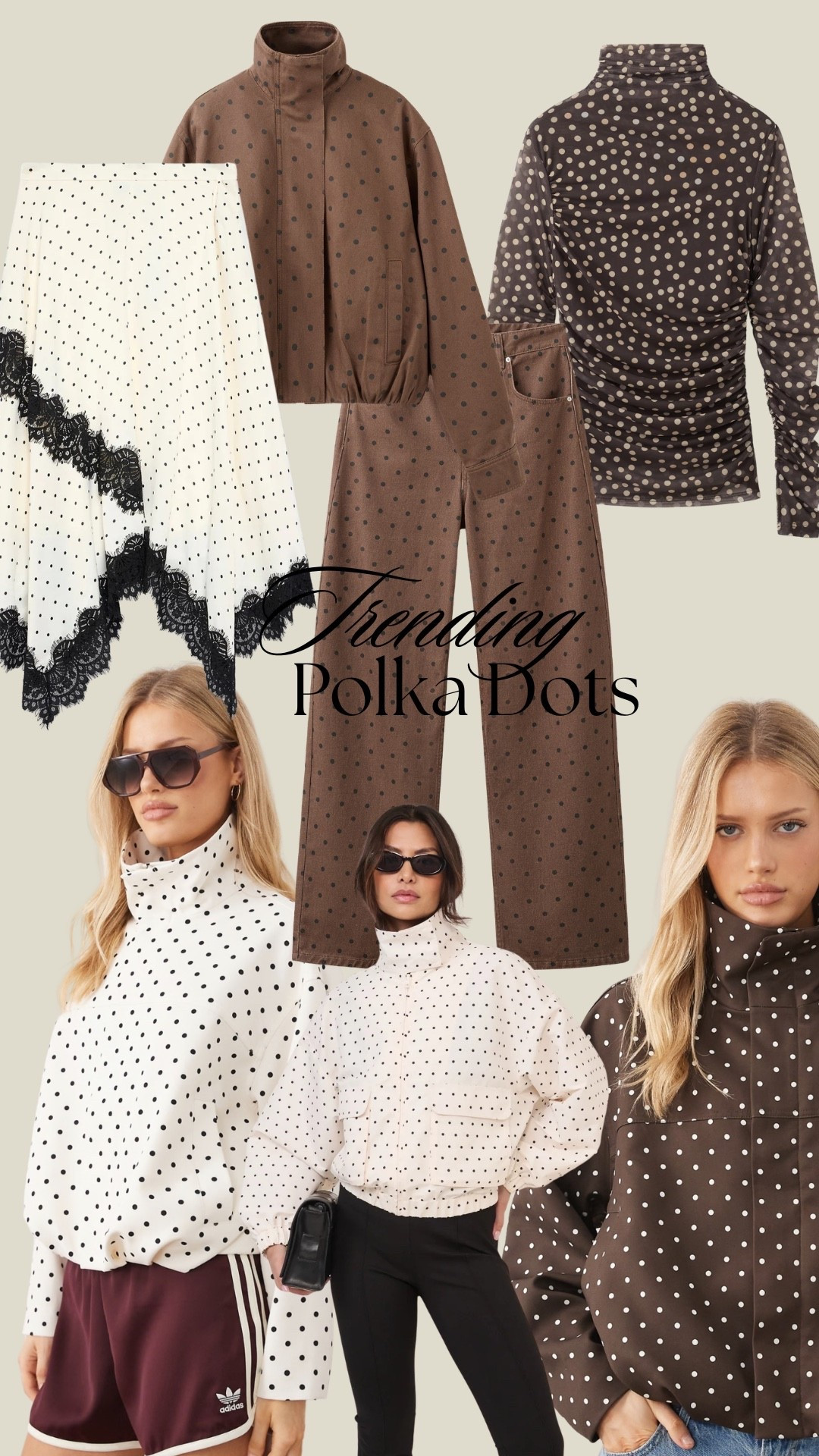 Polka dots are tending 
Obsessed with all these finds 