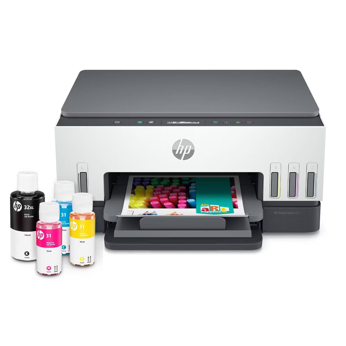 HP Smart Tank 6001 Wireless All-In-One Color Refillable Supertank Printer, Scanner, Copier - Whit... | Target