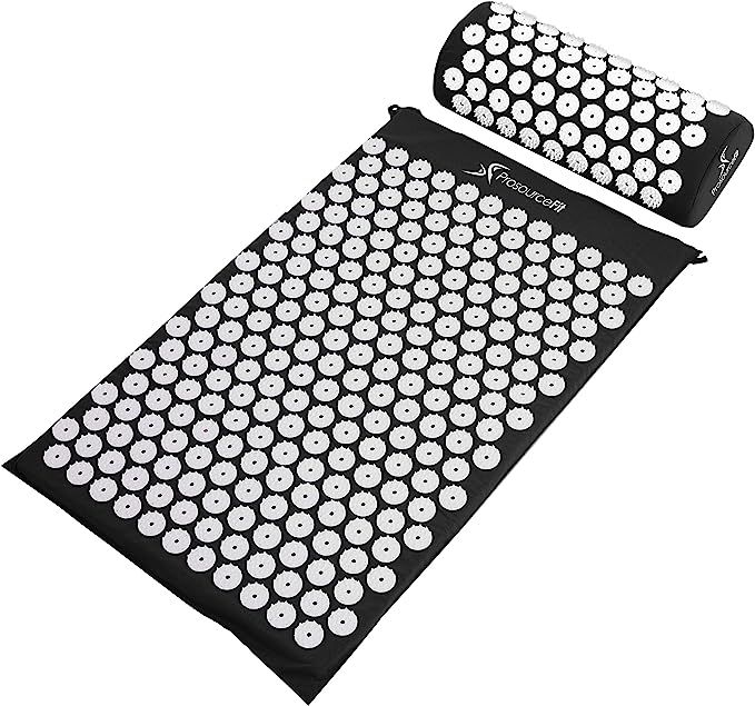 ProsourceFit Acupressure Mat and Pillow Set for Back/Neck Pain Relief and Muscle Relaxation | Amazon (US)