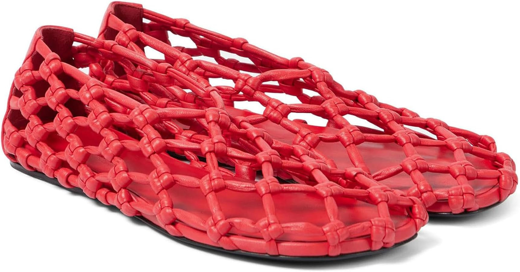 Mesh Ballet Flats for Women Woven Hollow Round Toe Beach Ballerina Flats Summer Cute Slip on Sand... | Amazon (US)