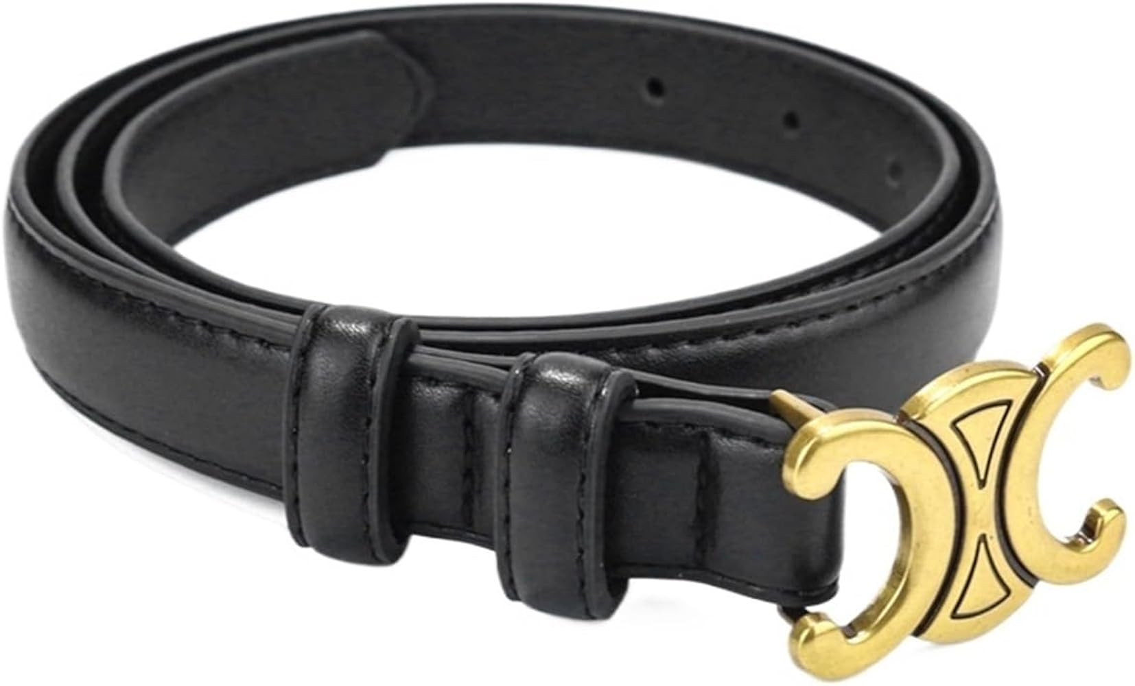 104cm Women's Belt Alloy Button Head Everyday Versatile Decorative Jeans Pants Business Women's B... | Amazon (US)