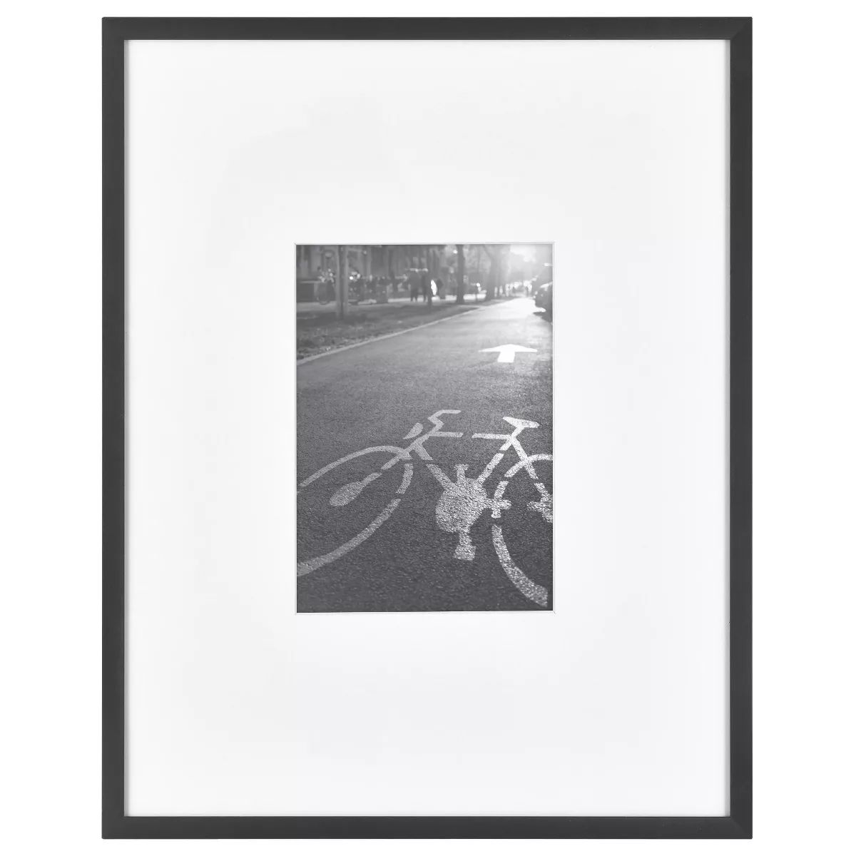 11.3" x 14.4" Matted For 5" x 7" Thin Metal Gallery Frame Black - Threshold™ | Target