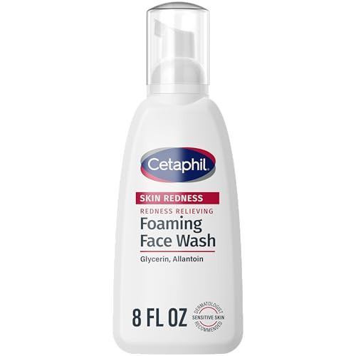 Cetaphil Redness Relieving Foaming Face Wash, Sensitive Skin, 8 fl oz | Amazon (US)