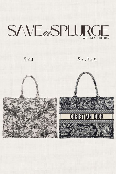 Save or Splurge - tote bag #stylinbyaylin #christiandior #amazon

#LTKunder50 #LTKstyletip #LTKitbag
