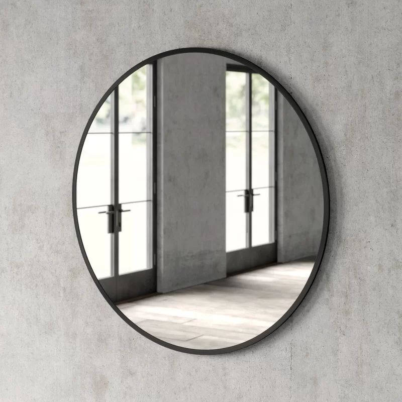 32" x 32" Black Needville Modern & Contemporary Accent Mirror | Wayfair North America