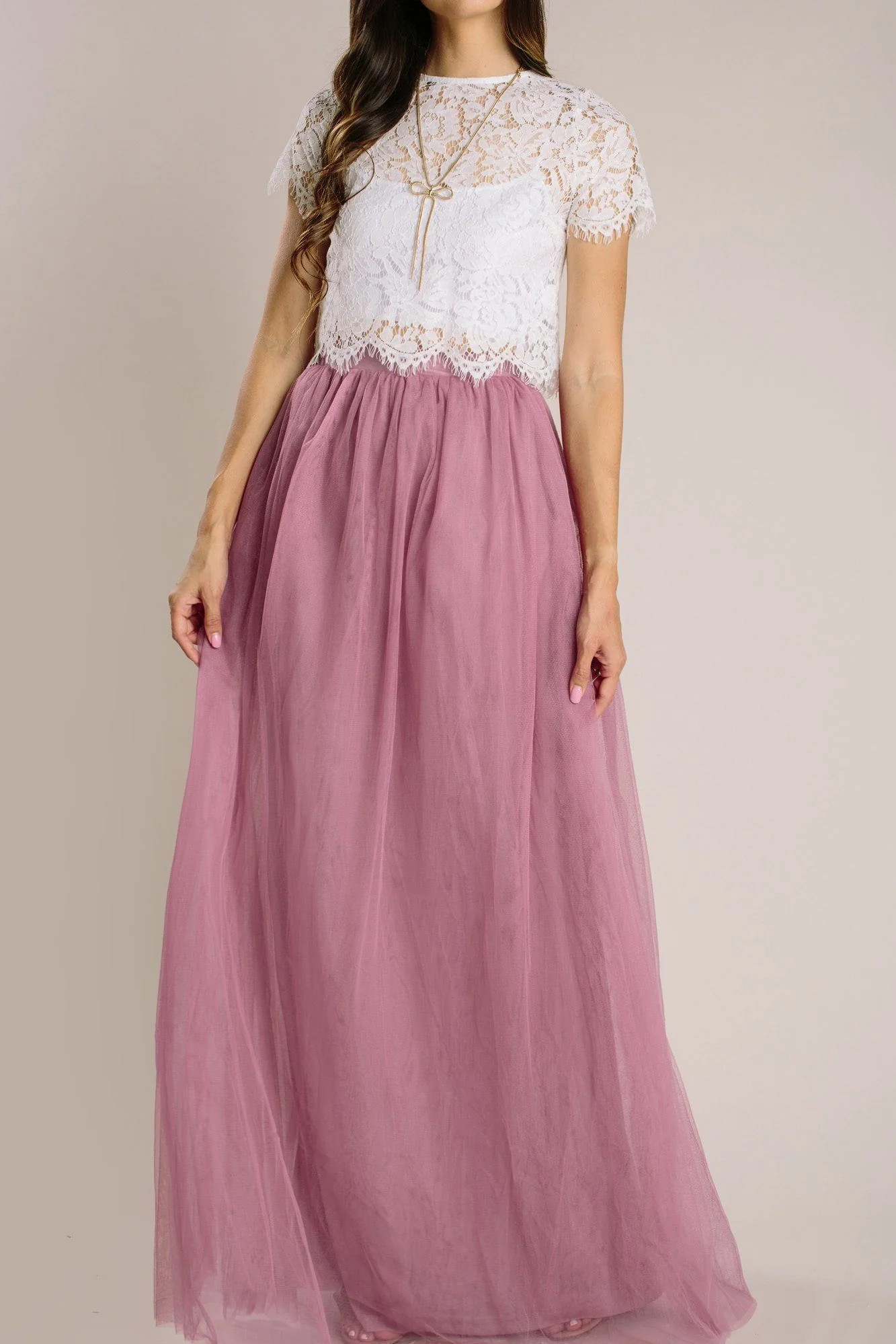 Anabelle Tulle Maxi Skirt | Morning Lavender