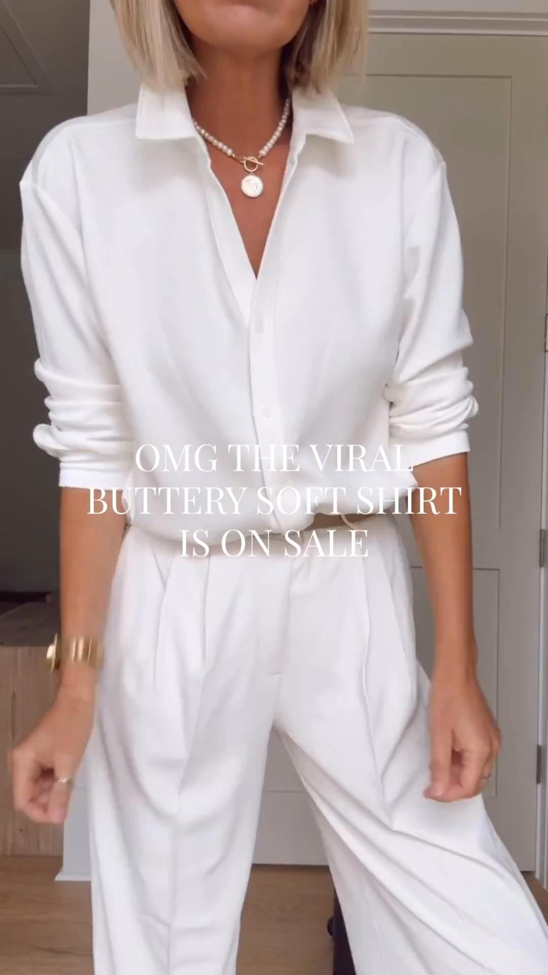 This buttery soft button down is 25% off! Ends Saturday at midnight. I am in small and small tall. I’m 5’11”. Size up if between on the shoes. Business casual outfit. Travel outfit.

#LTKSaleAlert #LTKWorkwear #LTKTravel