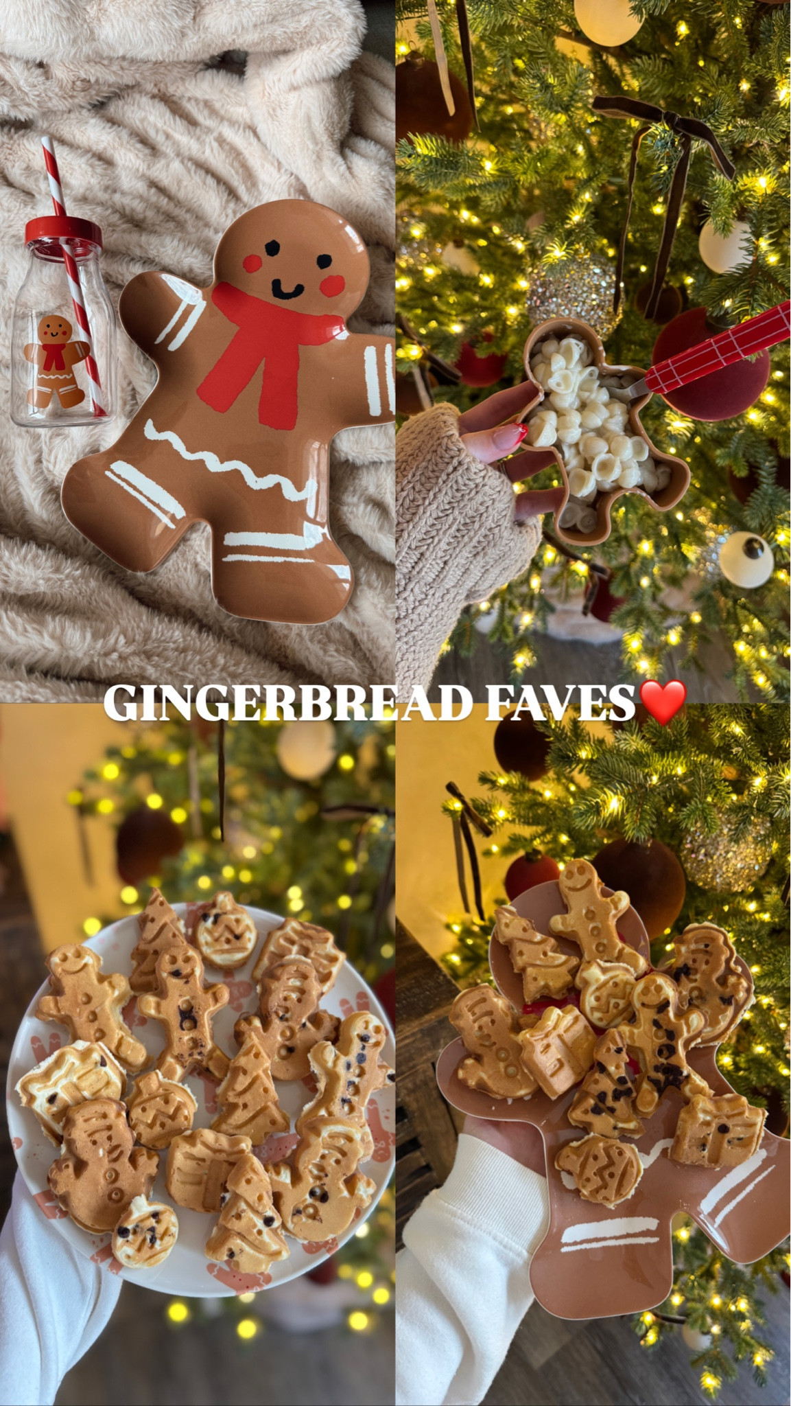 Gingerbread crazy! All the cute cups and plates for Ollie, also used my old Christmas waffle maker and Ollie got so excited. I linked a $10 gingerbread one! 

#LTKHoliday #LTKKids #LTKSeasonal