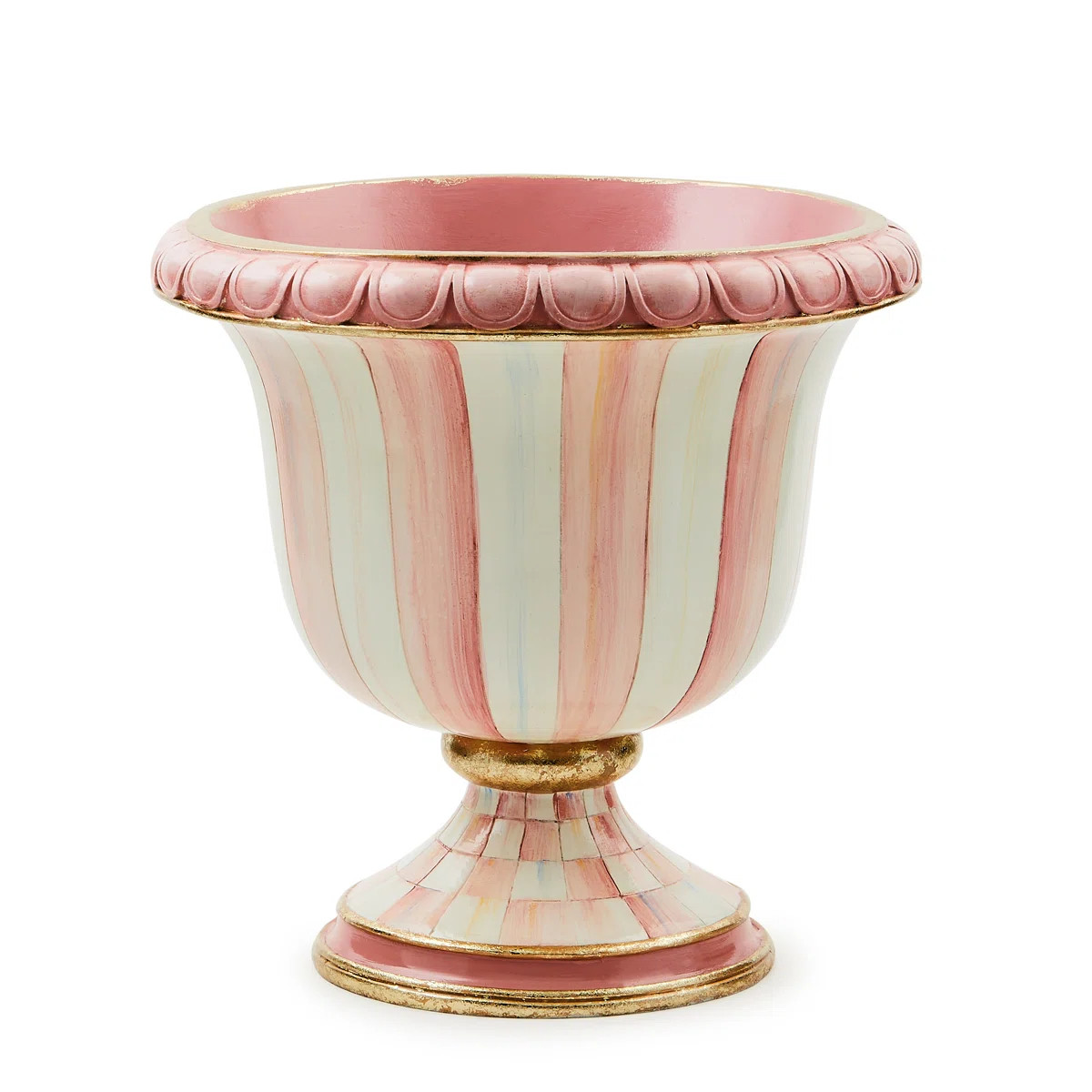 Rosy Check Rosy Stripe Tabletop Urn | Wayfair North America