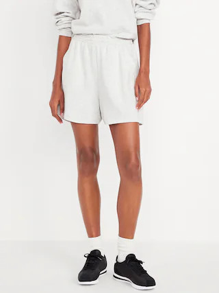 Extra High-Waisted SoComfy Sweat Shorts -- 5-inch inseam | Old Navy (CA)