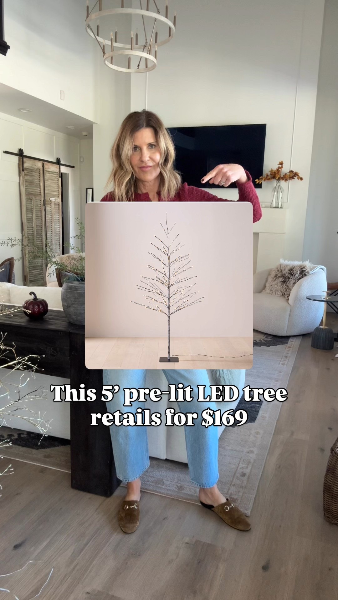 LED pre-lit tree 🎄🎄🎄 Cannit get over how gorgeous! Sell-out risk so favorite this post for re-stock alerts! 

#LTKSeasonal #LTKHome #LTKOver40