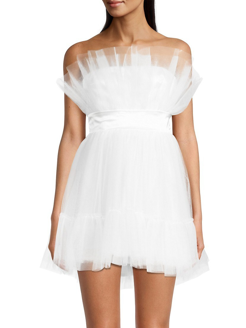 Elle Tulle Minidress | Saks Fifth Avenue
