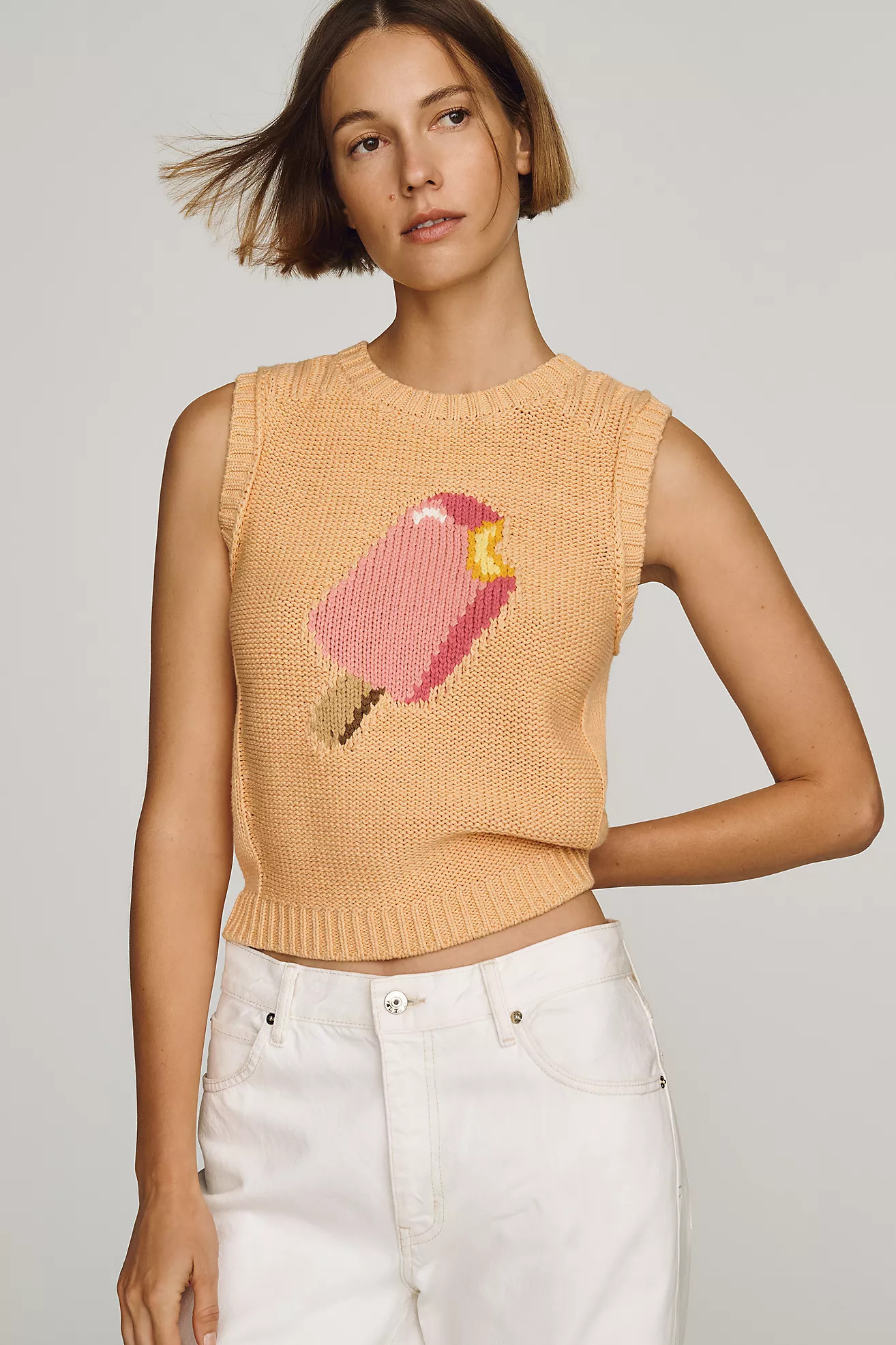 Maeve Linen Blend Icon Sweater Tank Top | Anthropologie (US)