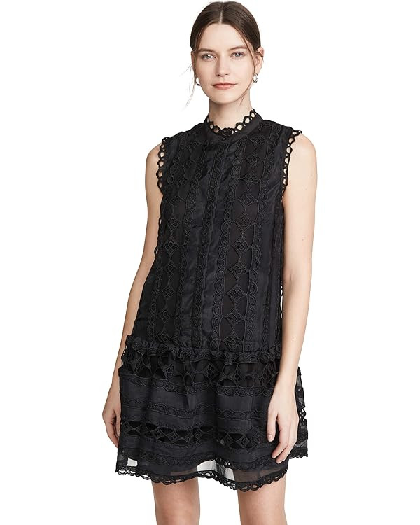 endless rose Women's Sleeveless Lace Mini Dress, Black, S | Amazon (US)