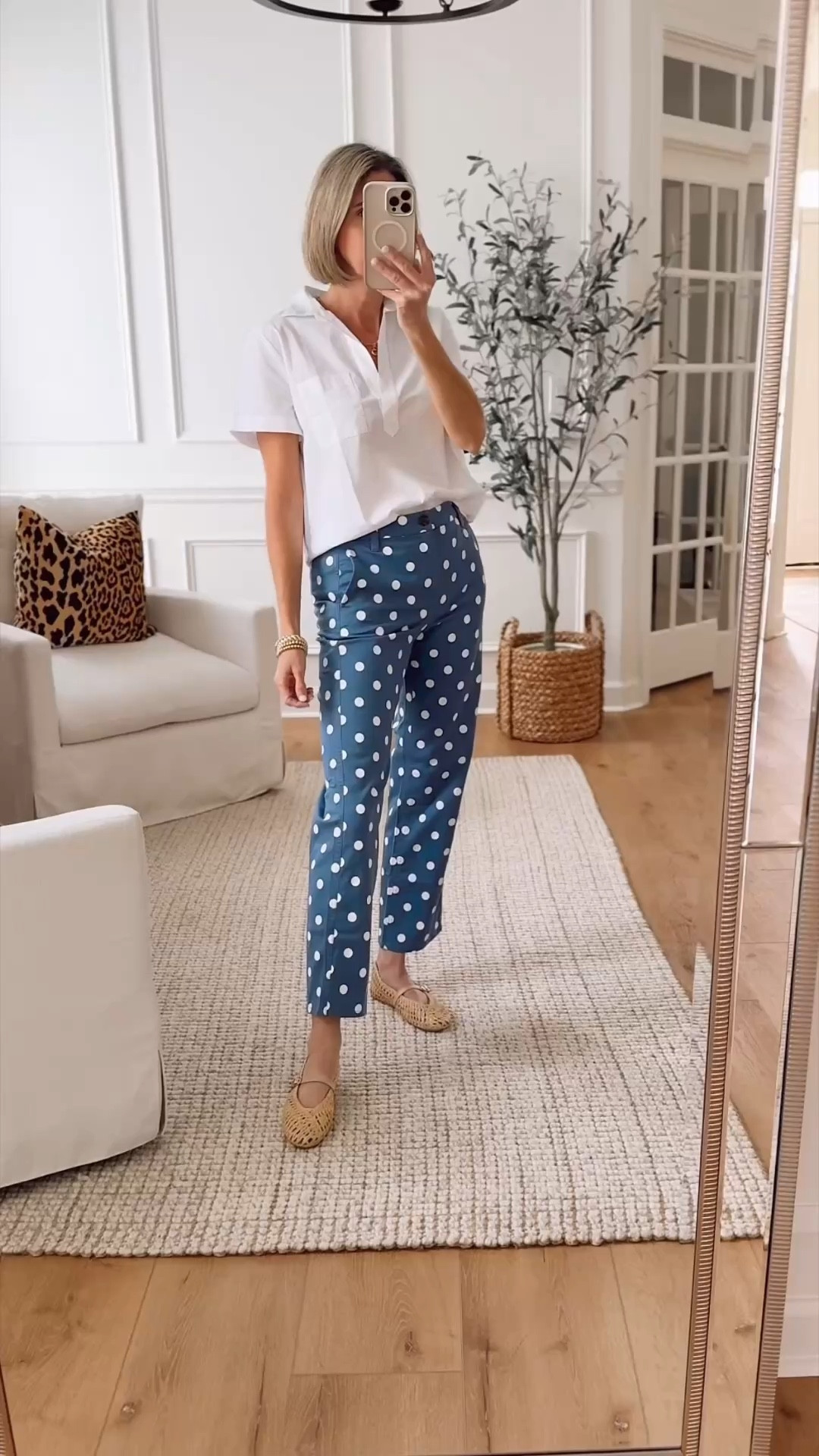 40% off plus an additional 20% off orders of $125 or more with code NewDrop 

Polka dots are everywhere this season and this fun pair of chino pants are lightweight, ankle length and perfect for spring! 

Wearing size 4 pants, size small top 

Spring outfit ideas | Fun fashion finds | JCrew style | Spring fashion 


#LTKOver40 #LTKSeasonal #LTKootd