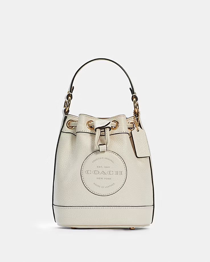 Dempsey Drawstring Bucket Bag 15 With Coach Patch | Coach Outlet CA
