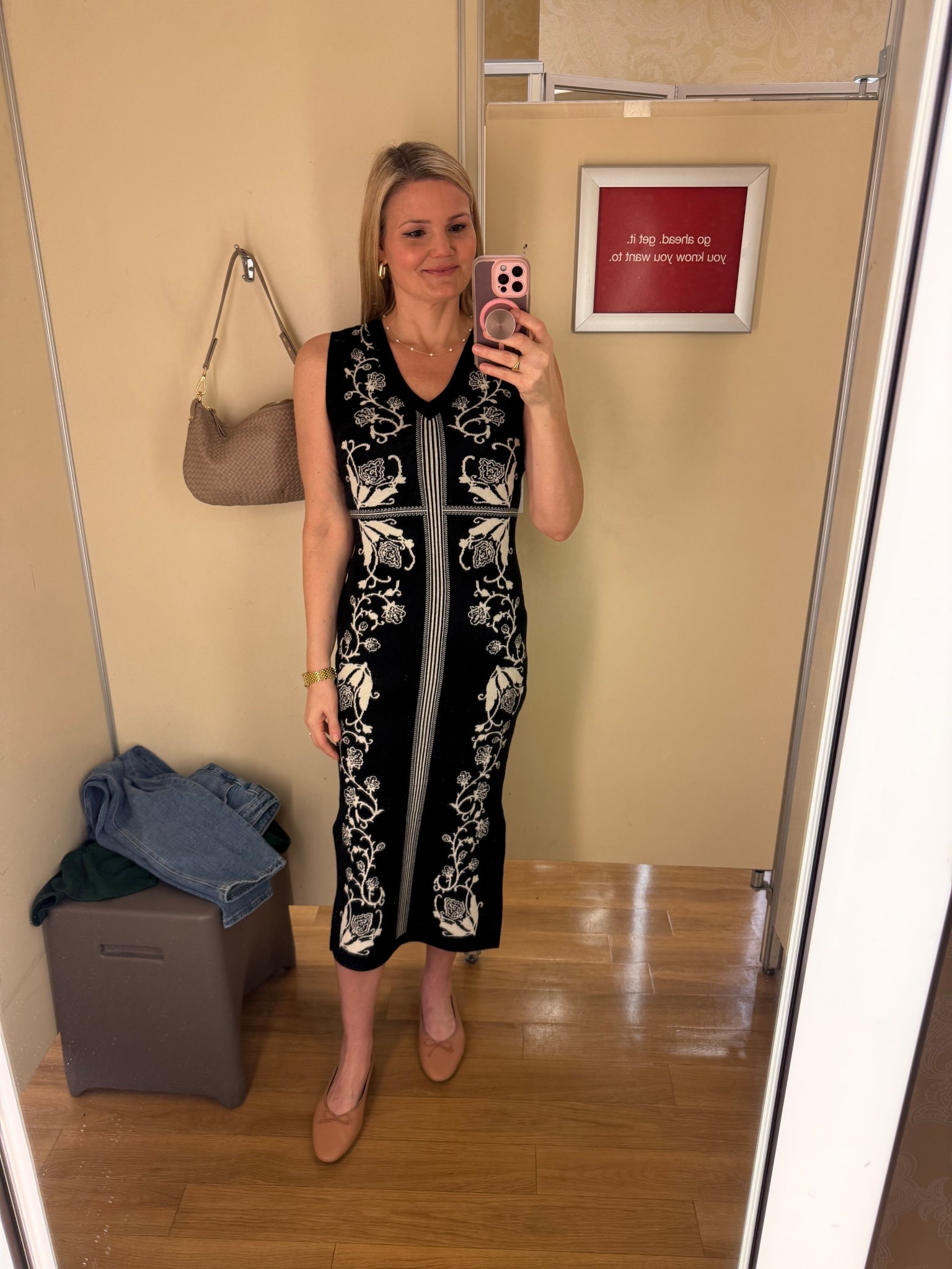 The prettiest sleeveless sweater dress from TJ Maxx! Fits true to size. I’m 5’9” wearing the small  

#LTKOver40 #LTKootd #LTKFindsUnder50