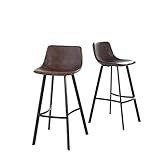 Christopher Knight Home Dax Barstools, 2-Pcs Set, Snake Skin Brown | Amazon (US)