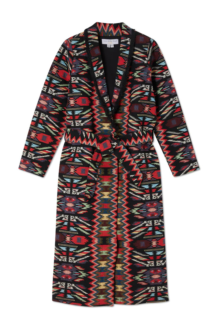 Abstract Print Maxi Coat | Never Fully Dressed US