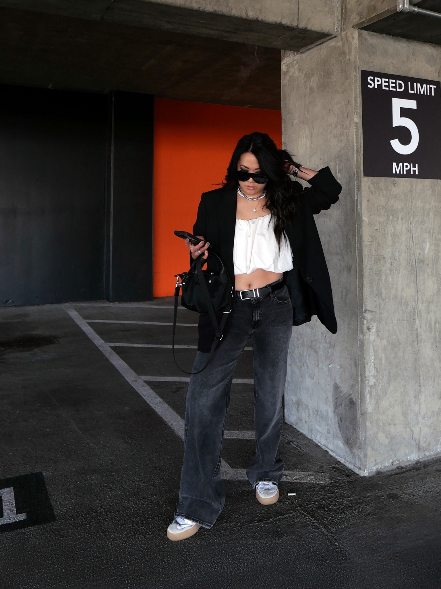 Love a low rise wide leg jean 