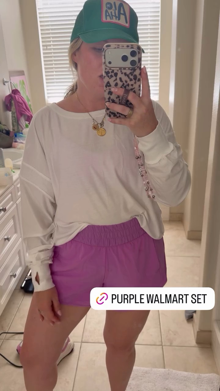Cute active set from Walmart for running errands today!💕💜

#LTKMidsize #LTKActive