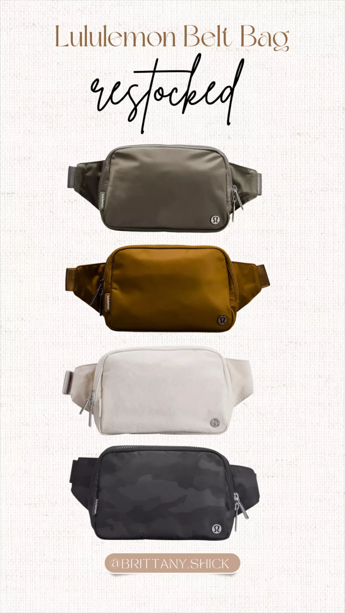Lululemon Everywhere Belt Bag Large 2L - Grey Sage