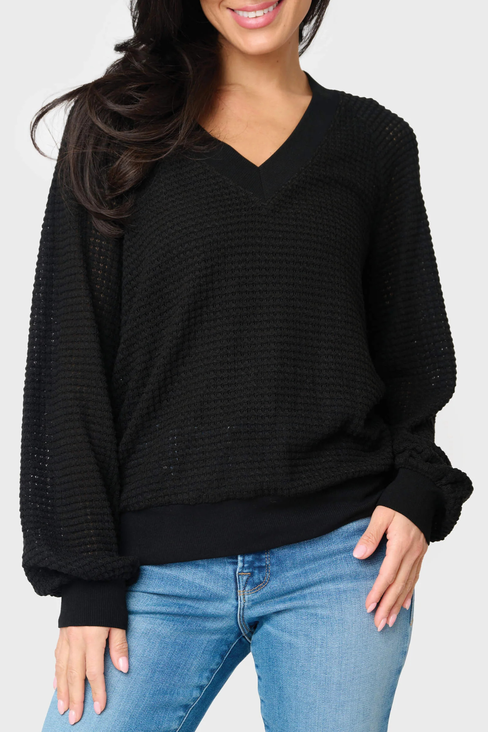 Courtside Open Weave Sweater | Gibson