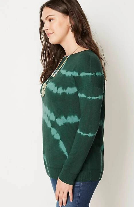 Tie-Dyed Boat-Neck Pullover | J. Jill