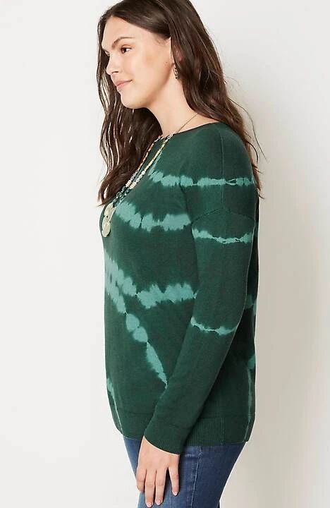 Tie-Dyed Boat-Neck Pullover | J. Jill