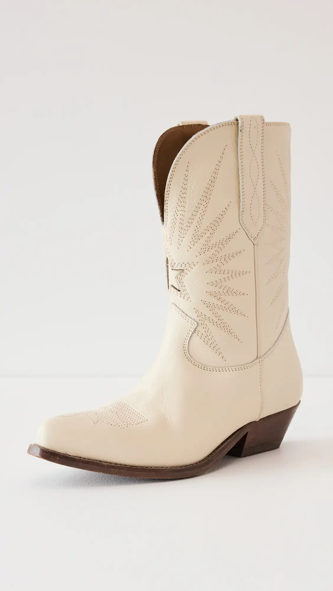 Golden Goose Wish Star Low Leather Boots with Embroidery | Shopbop | Shopbop