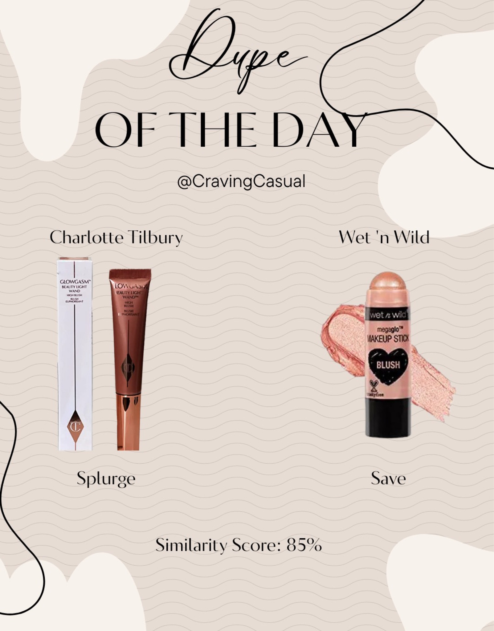Dupe of the Day! 

#LTKbeauty #LTKunder50 #LTKFind