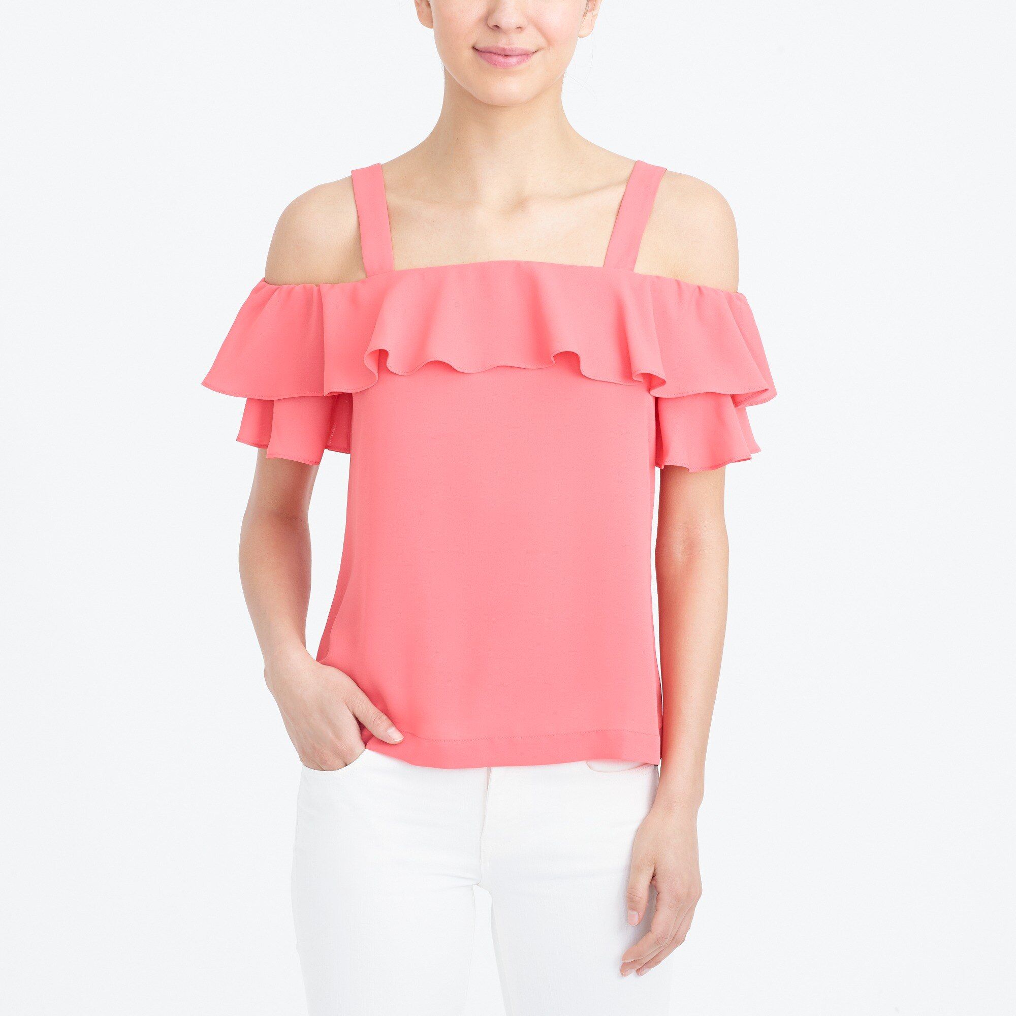 Cold-shoulder tank top | J.Crew Factory