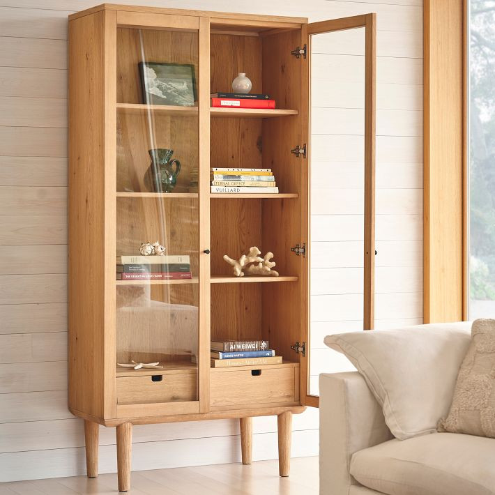 Whitman Tall Glass Cabinet (38") | West Elm (US)