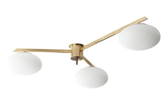 Italian Mid Century Brass Chandelier | Etsy | Etsy (US)