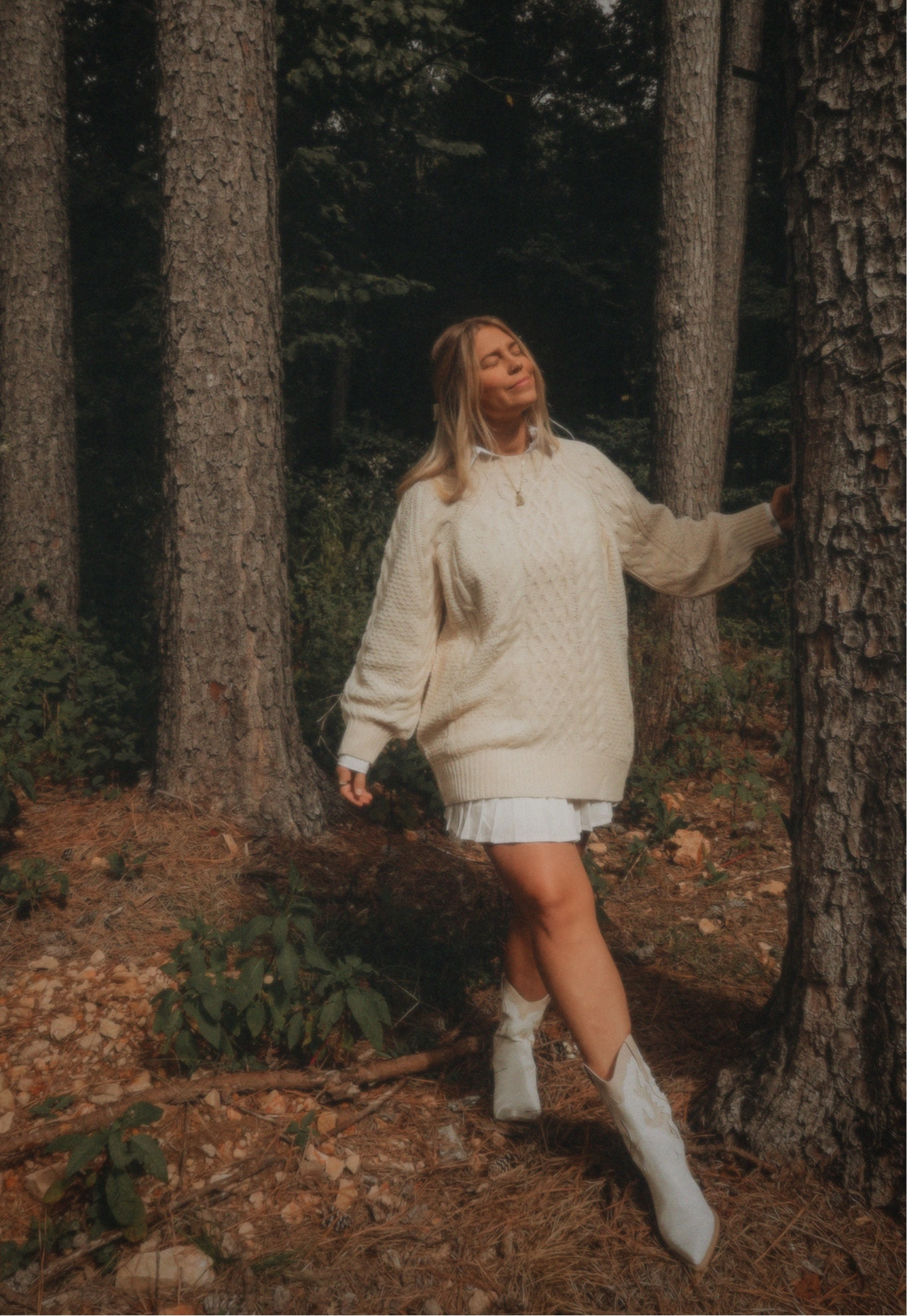 the perfect cream cable knit sweater // Sweater: M Skirt: L
#shopimpressions #cableknit #cozysweater #fall

#LTKSeasonal #LTKshoecrush #LTKfindsunder100
