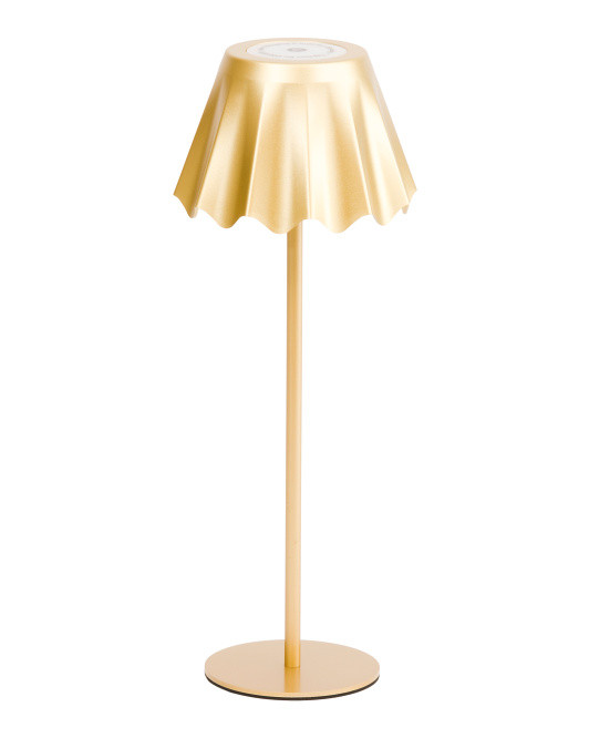 14.5in Scalloped Flower Shade Led Touch Lamp | TJ Maxx