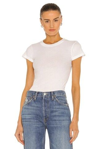 LA Made Crew Neck Tee in White from Revolve.com | Revolve Clothing (Global)