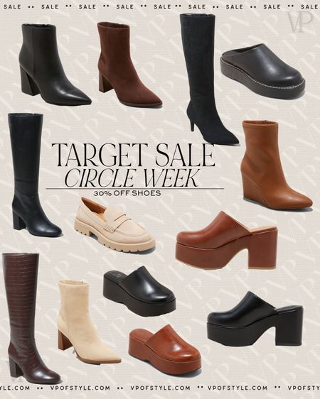 Target circle week sale 30% off fall boots, booties, and shoes 
Fall boots
Fall shoes
Affordable style 
Target fall fashion 

#LTKsalealert #LTKshoecrush #LTKfindsunder50