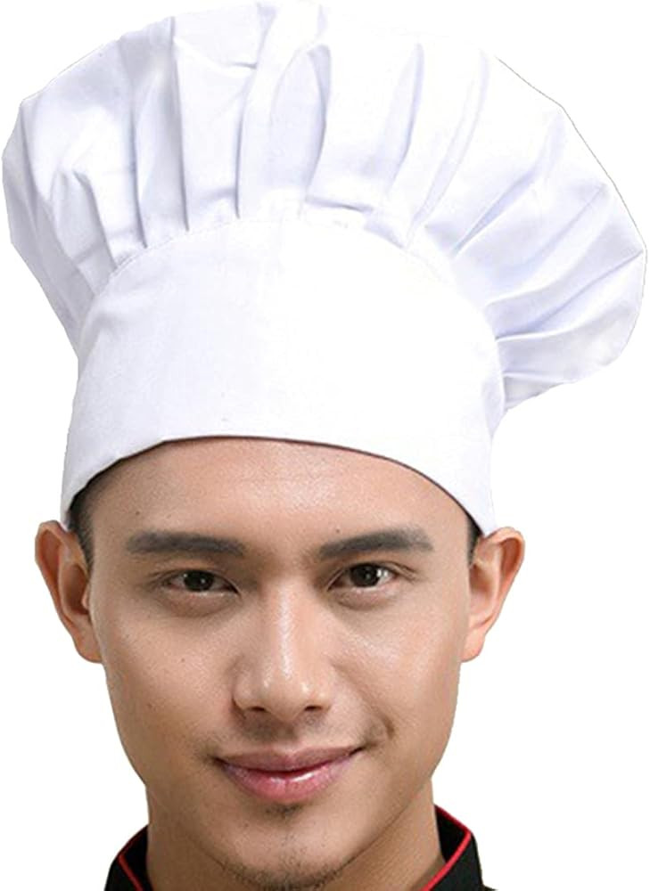 Hyzrz Chef Hat Adult Adjustable Elastic Baker Kitchen Cooking Chef Cap | Amazon (US)
