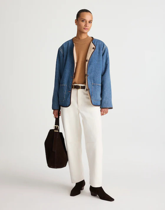 Reversible Denim &amp; Sherpa Jacket | Madewell