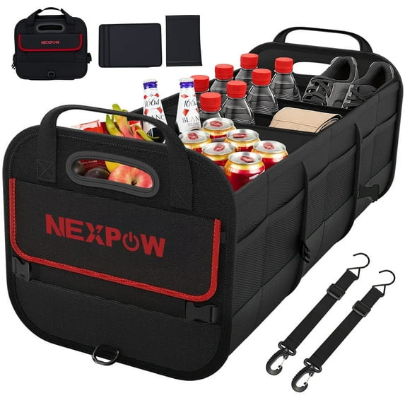 NEXPOW Car Trunk Organizer, 95L Collapsible SUV Organizer, Multi-Compartment, Car Storage Box wit... | Walmart (US)
