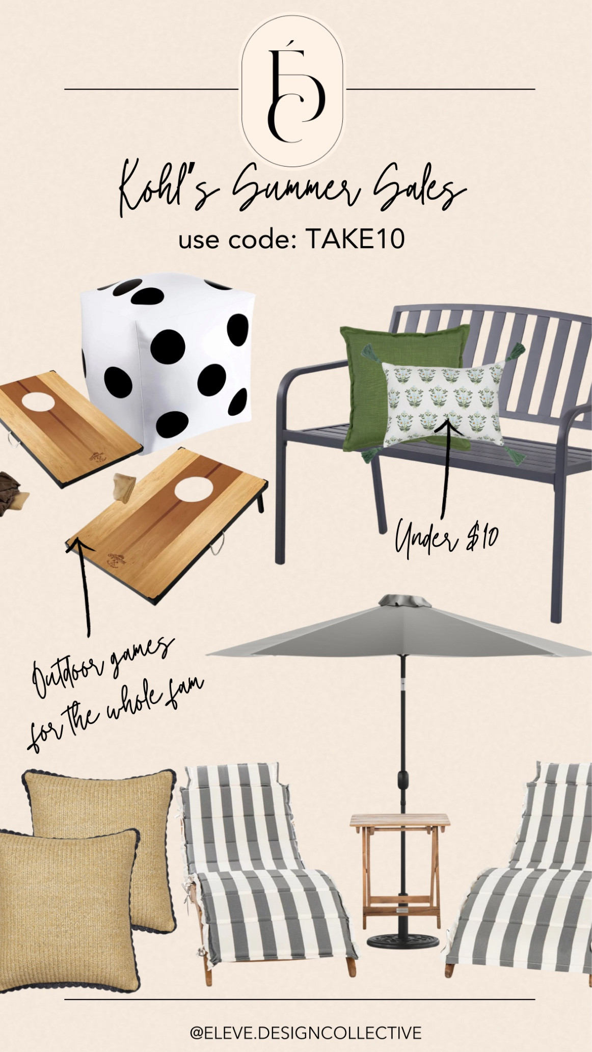 Outdoors deals make summer that much better! 

#Interiordesign #elevedesigncollective #designboards #fullservice #homedecor #homerenovation #ispired #home #virtualdesign 

#LTKSaleAlert #LTKHome #LTKFindsUnder50