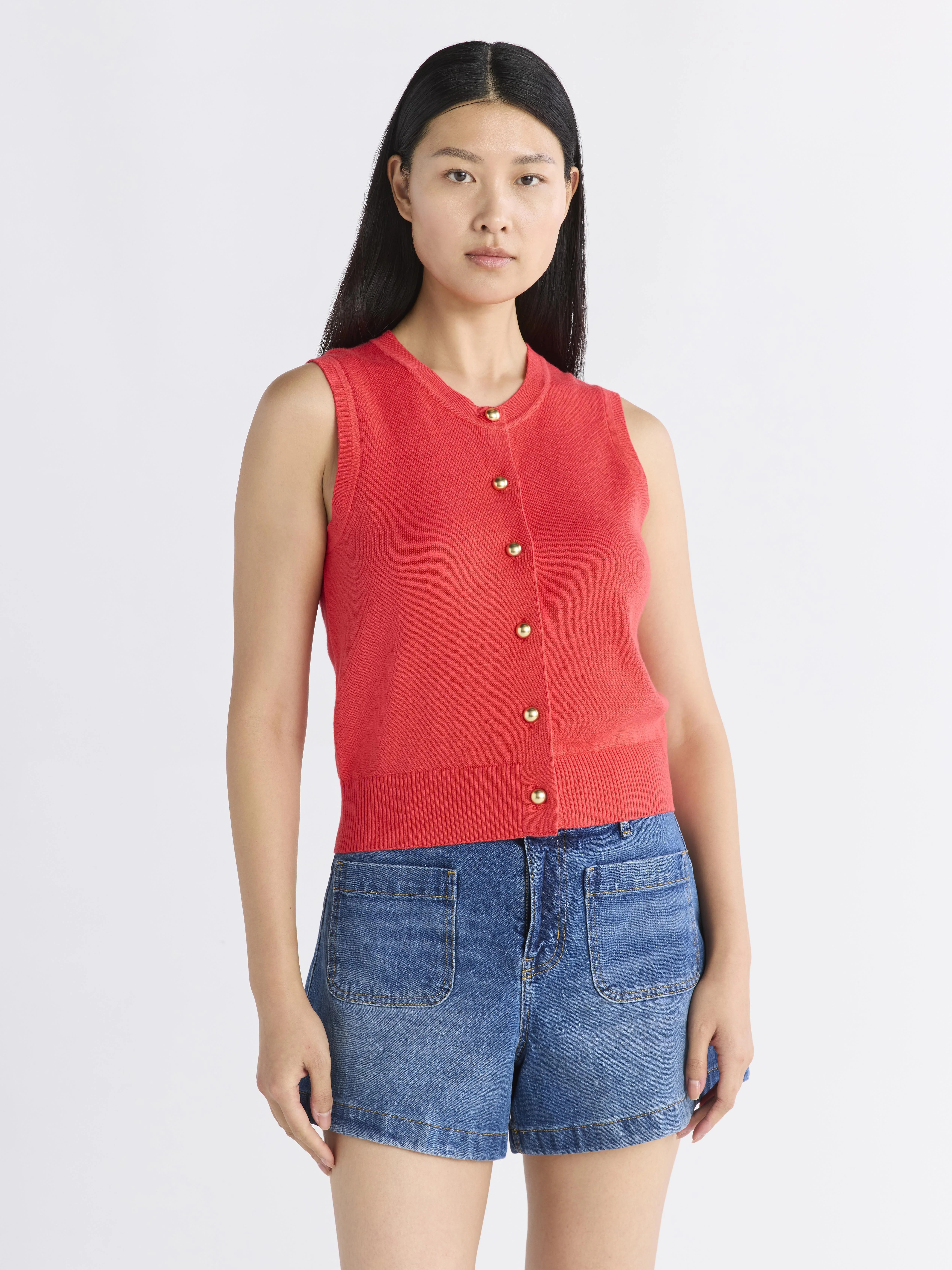 Free Assembly Women's Sleeveless Cardigan Sweater, Lightweight, Size XS-2XL | Walmart (US)