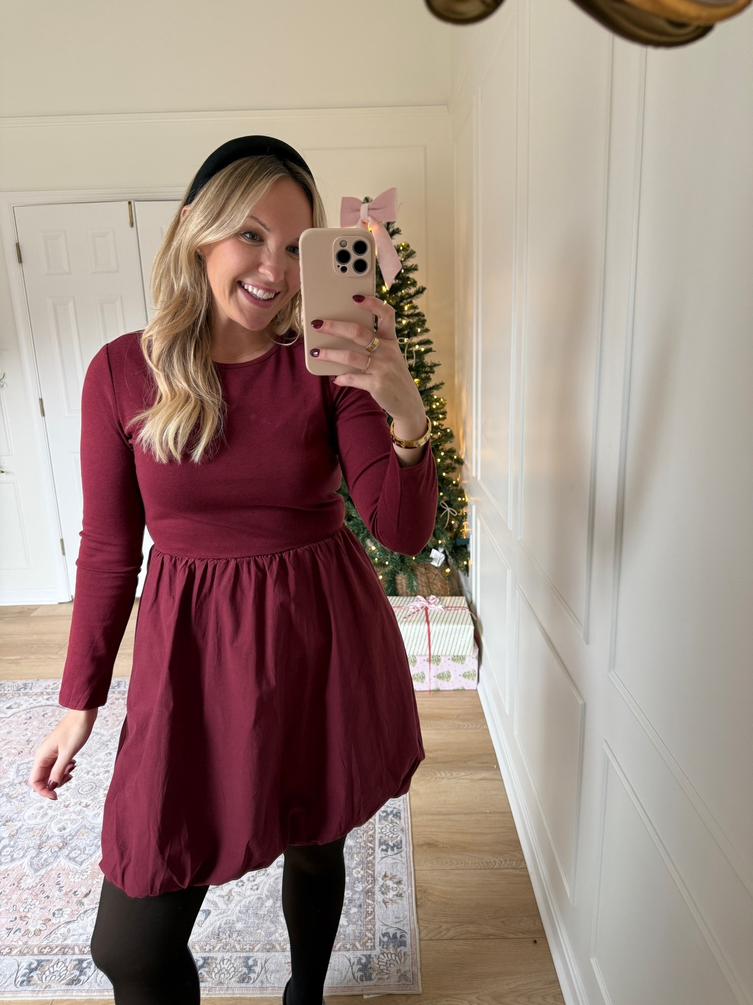 Bubble hem winter dress - holiday outfit - wearing a med

#LTKMidsize #LTKSeasonal #LTKHoliday