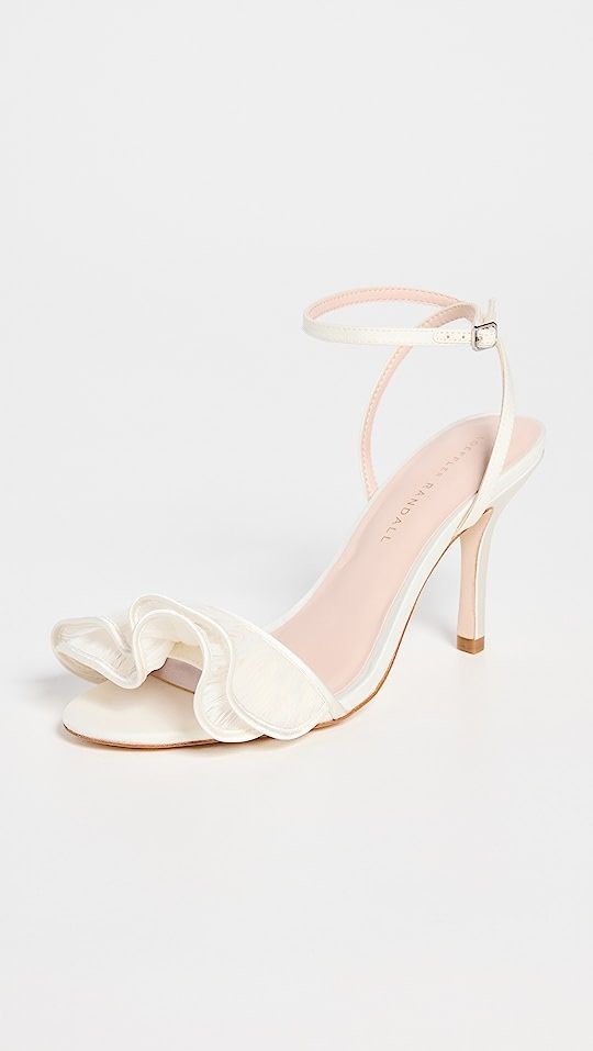 Estella Pleated Ruffle High Heel Sandals | Shopbop