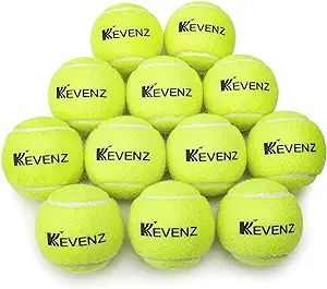 KEVENZ 12-Pack Standard Pressure Training Tennis Balls, Highly Elasticity, More Durable, Good for... | Amazon (US)
