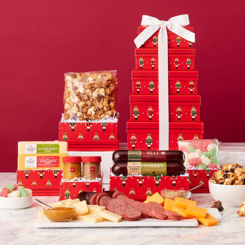 Nutcracker Holiday Gift Tower - 49.99 USD | Hickory Farms | Hickory Farms