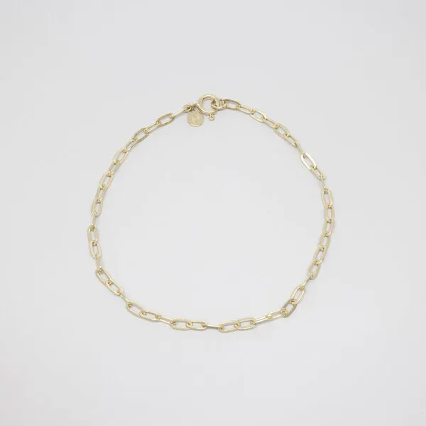 fejn jewelry - Fußkette 'link chain' - flache Gliederkette aus Silber/vergoldet | Avocadostore | Avocadostore DE